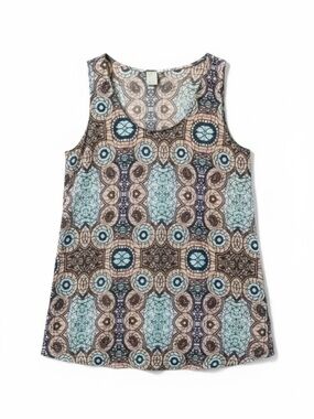 H&M Geometric Print Sleeveless Tank Top XL
